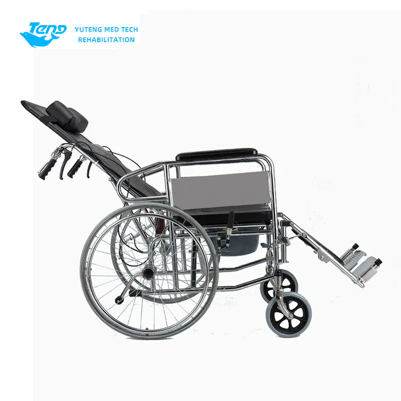 high back commode wheelchair